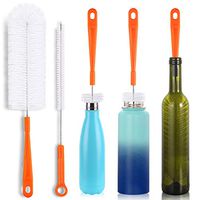16" Bottle Brush Cleaner for Water Bottle - Long Handle Bottle Brush for Cleaning Thermos Hydro Flask Contigo S’Well Simple Modern Narrow Neck Sport Bottles Kombucha Beer Wine Decanter and Jugs
