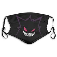 2pcs Ma-sk Gengar Nightmare PM2.5 Non-Medical Dust with Replaceable Filter Elements