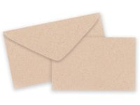 Pack of 25 Sets Plain Kraft Card/Envelopes Gift Enclosure Cards Recycled Made USA