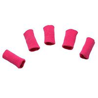Kylin Express Set of 10 Sports Elastic Finger Sleeve Protector Brace Support - Rose Red