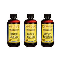 Swanson Elderberry Extract Syrup Immune Support Sambucus 8 fl oz Liquid 3 Pack