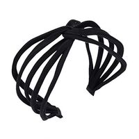 HNTDG Multicolor Lady Girl Fashion Flower Hair Band Candy-Colored Cross Pinstripe Tie Headband