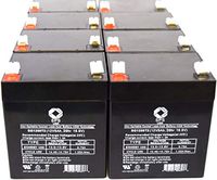 12V 5Ah UPG UB1250 Sealed Lead Acid Replacement Battery SPS Brand (8 Pack)