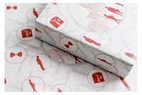 eVincE Thick Matte Corporate Event Gift Wrapping Paper | Classic Business Wraps | Interesting Facts for Workaholics Appraisal Gift Wraps | Easter | New Year | Set of 10 Sheets (48 x 34 cms)(White)