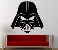 Darth Vader Star Wars Face Decal Sticker for Car Window Laptop (11" inches (White)
