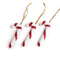 Riverbyland 24 PCS Christmas Gift Wrapping Candy Cane Decoration