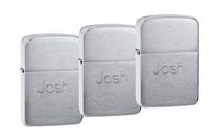 Personalized 1941 Zippo Lighters Set of 3 with Free Engraving in Helvetica Font