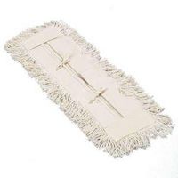 HUB City Industries 5x24MAT White Matrix Economy Cotton Blend Dust Mop with Tie Enclosures, 5" x 24"