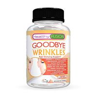 Goodbye Wrinkles – 100% Pure Hydrolized Collagen + Hyaluronic Acid + Alpha-Lipoic Acid + Resveratrol + Vit. E + Turmeric & More – Say Goodbye to Wrinkles – Reveal Hydrated Skin – Extra Strength – 60 C
