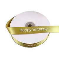 Kylin Express 2CM Wide Happy Birthday Decorative Riband Wrapping Ribbons Gift Wrapping Ribbons, 19
