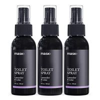 Mask Toilet Spray, Lavender & Lilac, 2-Ounce (3-Pack), Deodorizer Bathroom Spray