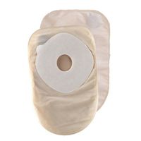 ConvaTec 175766 ActiveLife One-Piece Closed-End Pouch with Pre-Cut Stomahesive Skin Barrier, No Tape Collar, 8" Pouch with 1-Sided Comfort Panel and Filter, Transparent, 2" Stoma Opening, Pack of 15