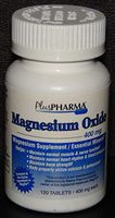 Magnesium Oxide Tablets, 400mg, 120ct (4 Pack)