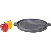Country Morning Cast Iron Stovetop Round Griddle .