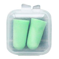 Abicial 2Pcs/Pair Soft Foam Ear Plugs Tapered Travel Sleep Noise Cancelling Hearing Protection Sponge Candy Color Earbuds Reusable Portable with Storage Box