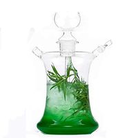 Okway Glass Shisha Hookah with LED Remote Controller | Hand Made 20" Premium Borosilicate