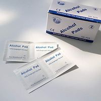 Disposable Wet Wipes, 100 Disinfected Wipes Travel Pack 70 Alcohol Wipes Individually Wrapped Cleaning Wipes Alcohol Pads for Hands, Electronics, Glasses Lens, Screen Wipes