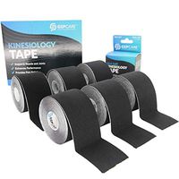 Kinesiology Tape - 6 Pack 16.4ft Uncut Roll, Latex Free Waterproof Physio Tape for Knees, Ankles, Shoulder, Pain Relief and Injury Recovery, Elastic Tape, Beige, Breathable Muscle & Joint Support