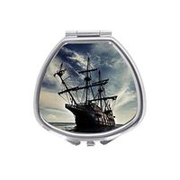 Grey And Black Sailing Pirate Ship Custom Sector Medicine Pill Vitamin Box Case Storage Dispenser Organizer Holder
