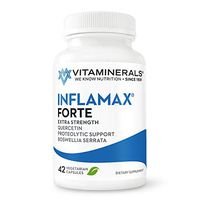 VITAMINERALS 121 Inflamax Forte Anti-inflammatory Support Quercitin, Proteolytic Enzymes 42 Count