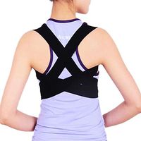 PANDA SUPERSTORE Adults Posture Corrector Back and Shoulder Support, Under Bust 27''-35'', Black