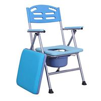 Toilet Chair, Foldable Bedside Commode-Tiltable Backrest Seat Cushion, for Pregnant Women Elder People Disabled