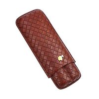 Lxc Smoking Set/Leather Cigar Humidors Travel Portable Smoking Set Moisturizing Tube 2 Sticks 3 Sticks Men's Gift Box Cigarette case Multi-Color and Multi-Style Optional Mute