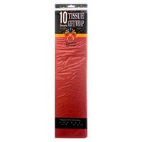 10 Red Tissue Wraps, Case of 72