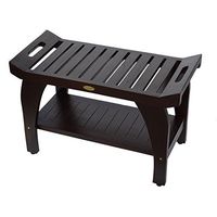 Decoteak Zen Tranquility Teak 30" Eastern Style Shower Bench with Arms