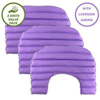 My Heating Pad Set of 3 Lavender Neck and Shoulders Heating Pads | Large Microwavable Heating Pad with Natural Filling Ingredients | Neck Warmer Heat Pad for Pain Relief (Purple Lavender Value Pack))