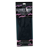 Gleam 'N Wrap Metallic Sheets (black) Party Accessory  (1 count) (3/Pkg)