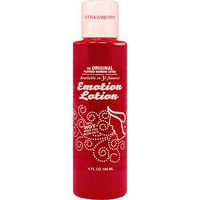 Edible Water Basesd Original Flavored Warming Massage Oil STRAWBERRY by Emotion Lotion 4oz