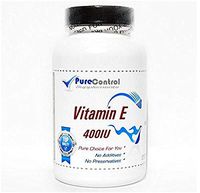 Vitamin E (Non-Oily) 400IU // 200 Capsules // Pure // by PureControl Supplements.