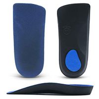 Arch Support Shoe Insert - RooRuns 3/4 Length Plantar Fasciitis Inserts for Flat Feet, High Arch, Foot Pain - Orthotic Inserts for Men Women