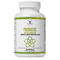 Probiotic 40 Billion CFU - Prebiotic and Probiotics for Women and Men - Lactobacillus Acidophilus to Help Digestive Health & Immune Support - Gluten Free - Shelf Stable - No Refrigeration