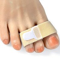 DYKOOK Broken Adjustable Toe Wraps, 8 Pcs/Pack, Fabric Toe Splint Toe Cushioned Bandages Finger Toe Protectors Straightener Hammer Toe Separators