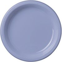 Bulk Round Plastic Plates | 50ct (10.25 inch, Pastel Blue)