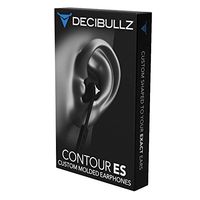 Decibullz - Custom Molded Contour ES in-Ear Headphones, Easily and Quickly Shaped to Your Ears (Black)