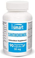 Supersmart - Xanthohumol 50 mg - Anti Aging Supplement - Powerful Antioxidant 200 Times More Than Resveratrol | Non-GMO - 90 Vegetarian Capsules