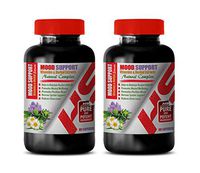 Mood Enhancer Supplements for Women - Mood Support Vitamins and Herbal EXTRACTS - Natural Complex - 5htp with Vitamin b6-2 Bottles 120 Vegetable Capsules