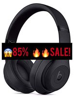 Beats Studio3 Wireless Bluetooth Over‑Ear Headphones with Universal USB Charging Cable and Carrying Case in Porcelain Rose