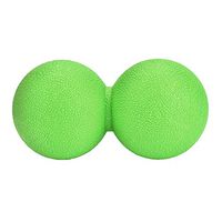 Alomejor Peanut Massage Lacrosse Ball, Relieve Stress Relax Tired Muscle Yoga Ball Trigger Point Massage Peanut Ball Perfect Massager(Green)