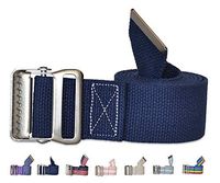 NYOrtho Metal Buckle Gait Belt - Adjustable Machine Washable Strong and Durable Cotton Material Latex Free, Navy, 60"