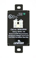 Leviton 3848-WM 48 Volt DC, 2 Pole, 2 Wire, Equipment Cabinet SPD Surge Protective Device, Wired-In Module, Black