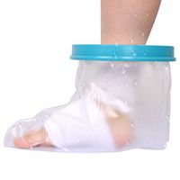 Foot Cast Protector for Shower Child, Reusable Kids Waterproof Leg Cast Cover for Broken Foot, Toe and Ankle, Silicone Rubber Cast Sleeve Bags Keep Wounds & Bandages Dry in Shower Bath Or Swimming