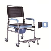 GYZ Bedside Mobile Toilet Seat Home Simple Wheeled Toilet Seat Shower Chair for Elderly Patients with Disabilities,a Variety of Styles to Choose from Toilet Safety Frame (Color : G)