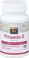 365 Everyday Value, Vitamin E 200 IU with Mixed Tocopherols, 120 ct