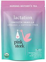 Pink Stork Lactation Tea: Smooth Vanilla Nursing Support, USDA Organic, Supports Breastfeeding + Improves Milk Supply with Fenugreek, Women-Owned, 30 Cups