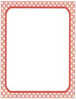 White & Red Polka Dot Stationery Printer Paper 26 Sheets