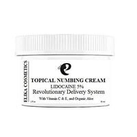 ELIKA COSMETICS, 5% Lidocaine Topical Numbing Non-Comedogenic Lotion, With Vitamin C & E, Organic Aloe and Organic Green Tea for Deeper Penetration, Local and Anorectal Discomfort, 4 fl.oz